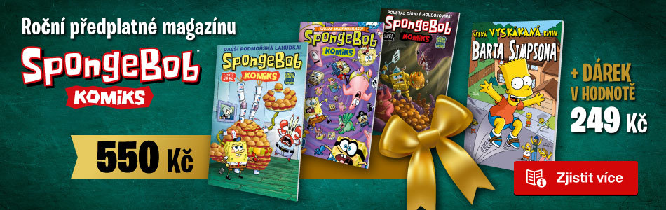 Speciální balíček: Roční předplatné magazínu SpongeBob komiks s dárkem!
